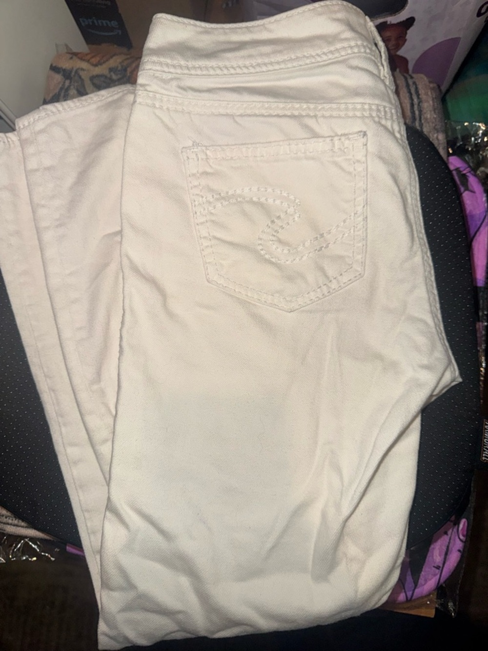 White Women's Jean Capris made by Silver